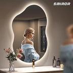 SMIROR Asymmetrical Backlit Bathroom Mirror - Image 2