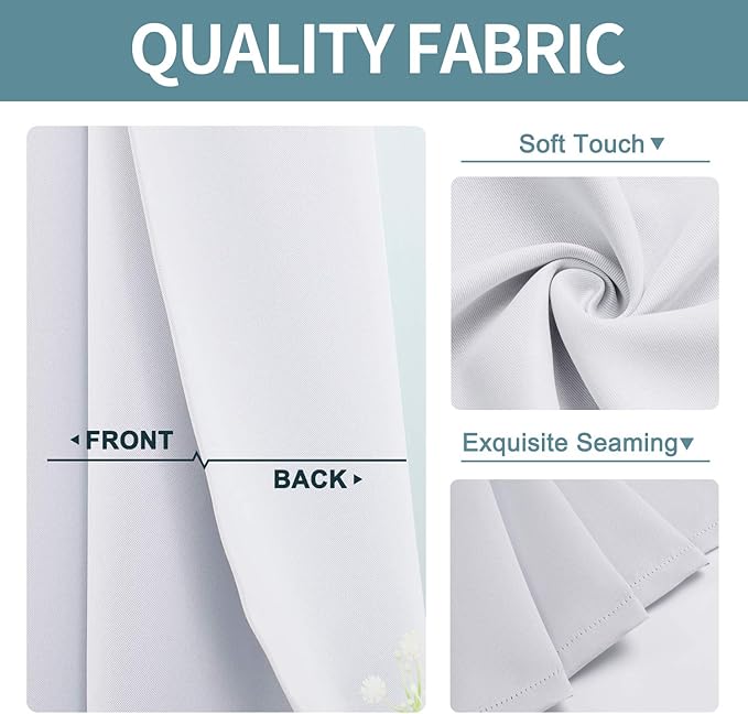 ChrisDowa Blackout Curtains 72 inches Long - Image 3