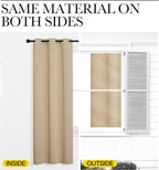 NICETOWN Room Darkening Draperies Window Curtain Panels, Thermal Insulated - Image 6