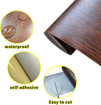 Teemall 10M Wood Grain Removable PVC Waterproof Border Wall Decor Self Adhesive - Image 3