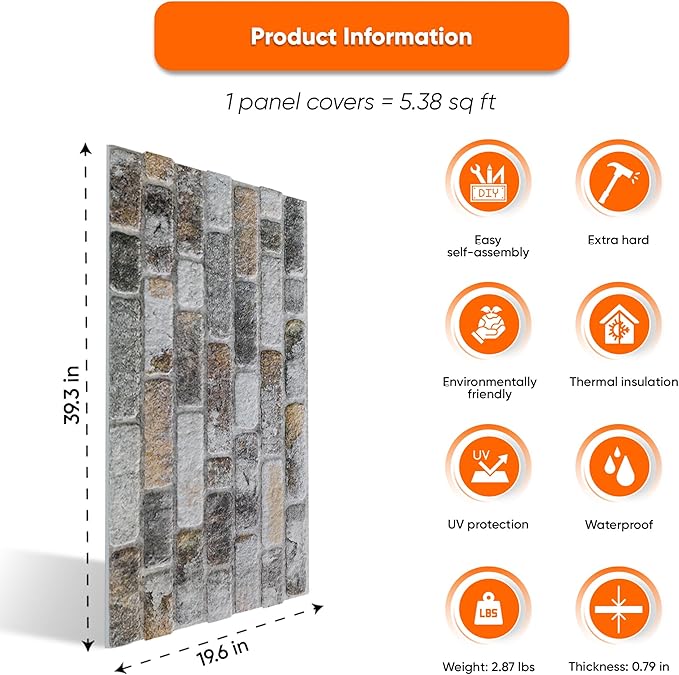IZODEKOR 3D Stone Effect Wall Panels - Image 3