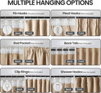 Ceiling Pinch Pleated Blackout Curtains & Drapes - Image 2