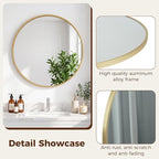 NEWBULIG 30 Inch Round Wall Mirror, Bathroom Mirror - Image 4