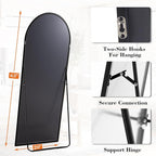 DUMOS 63"x20" Arched Full Length Mirror - Image 4