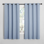 NICETOWN Vintage Blue Blackout Curtains 68 inches Length by NICETOWN