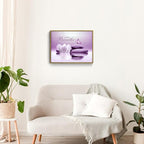 EOBTAIN Zen Framed Wall Art for Living Room Water Lily Floral - Image 2