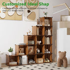 C&AHOME 16-Cube Storage Organizer, Plastic Shelves Units, DIY Closet Organizer - Image 3