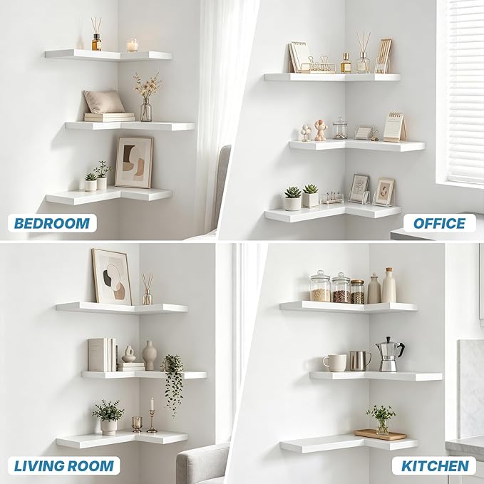 NATURE'S SOURCE Floating Corner Shelves - Image 6