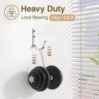 Aluminum Wall Hooks for Hanging Towel/Coat - 22LB Screw in Metal Hanger Wall - Image 4