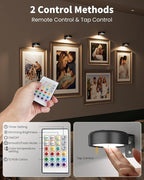 3 Pack Picture Lights for Wall, Wireless 2000mAh Rechargeable Magnetic LED Puck - Image 7