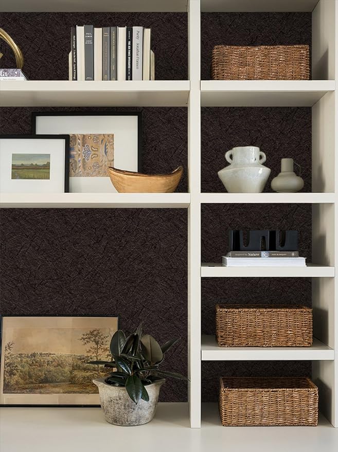 Abyssaly Brown Peel and Stick Self Adhesive Wallpaper - Image 7