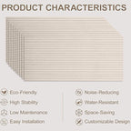 10Pack Large Acoustic Panels, Self-Adhesive Sound Dampening Wall Panels - Image 6