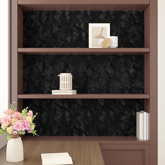 Wallercity Black Flocking Fabric Contact Paper - Image 7