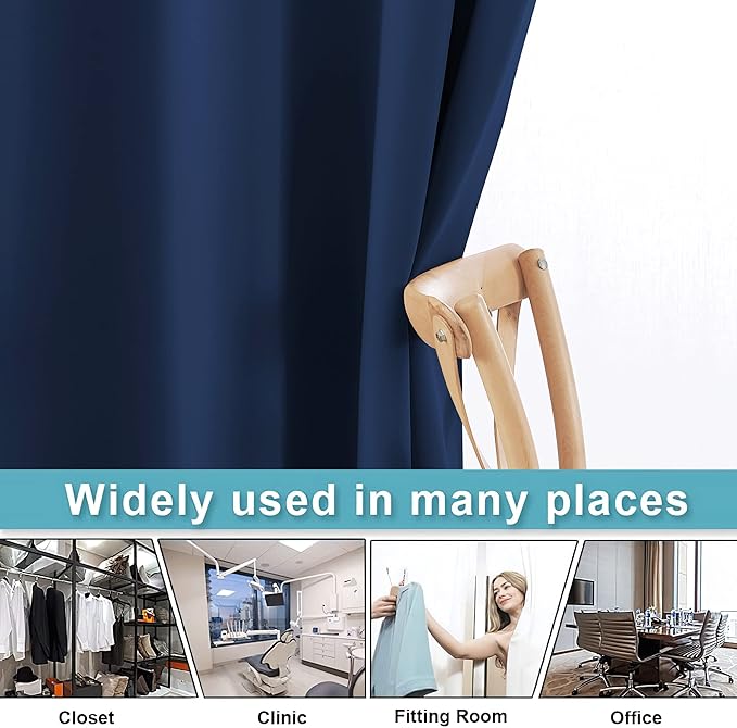RYB HOME Privacy Curtain for Sliding Glass Door, Light Block Noise Reduce - Image 5