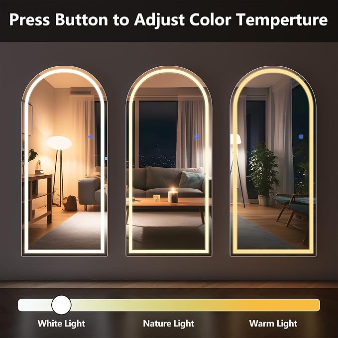 Full Length Mirror with LED Lights, LED Mirrors Full Length Floor Mirror Full - Image 4