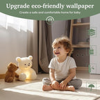 Dimoon 17.7''x118'' Peel and Stick Wallpaper Light Green Contact Paper - Image 3