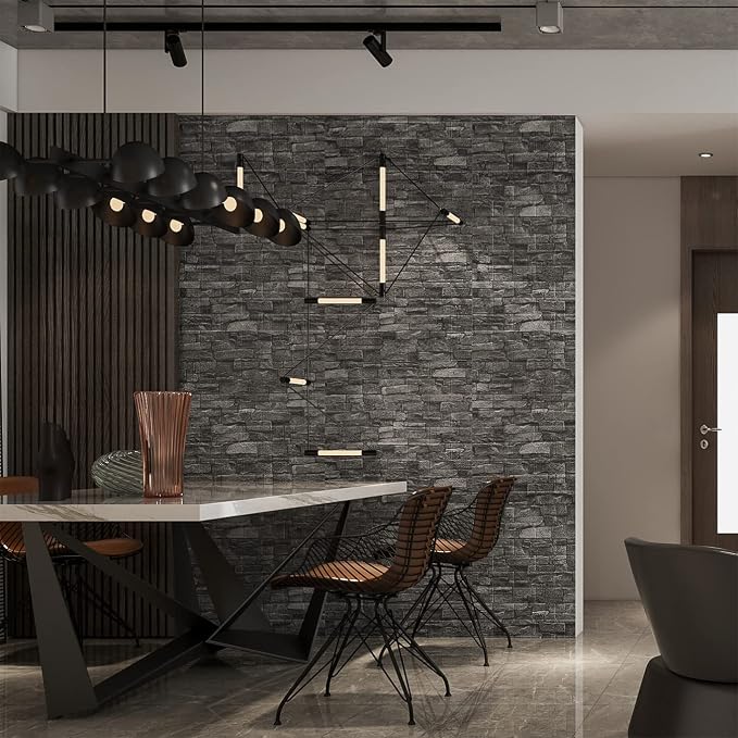 20PCS 3D Wall Panels Peel and Stick Foam 3D Brick Wallpaper Peel and Stick - Image 3