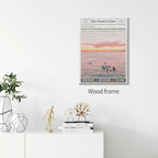 Pink Beach Newspaper Posters Vintage Fashion Coastal Girl Surf Wall Art 16X24 - Image 3