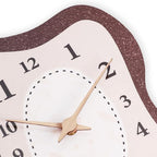 Mid Century Retro Irregular Shape Wall Clock, Silent Non-Ticking Battery - Image 5