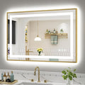 44x30 Inch LED Bathroom Mirror by Briivuemodernmirrors