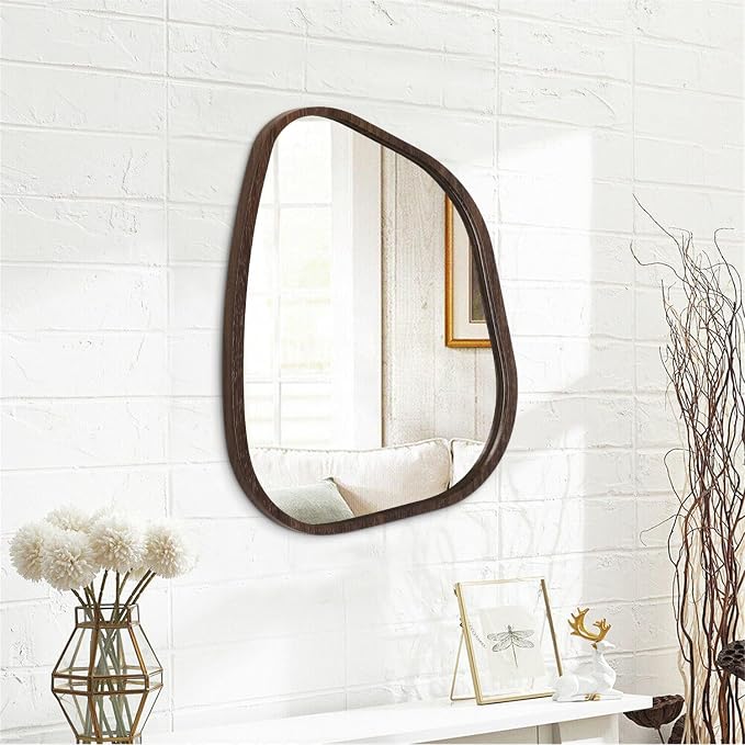 Irregular Asymmetrical Mirror Wall Mounted, Unique Vanity Mirror, Shaped - Image 2