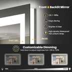 Briivue 36x32 Inch LED Bathroom Mirror - Image 3