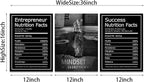 KAWAHONE Motivational Mindset Canvas Wall Art, Success Entrepreneur Nutrition - Image 6