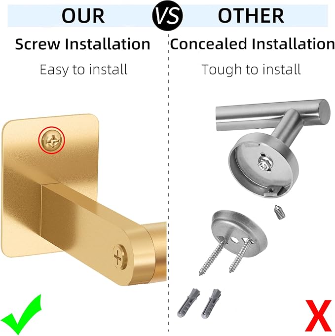 Bathroom Towel Bar, 24 Inch Towel Racks - Image 2