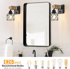 FadimiKoo Farmhouse Wall Sconces 4 Pack, Bedside Wall Lamps - Image 5