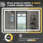 Hivone 60X36 LED Bathroom Mirror - Image 3