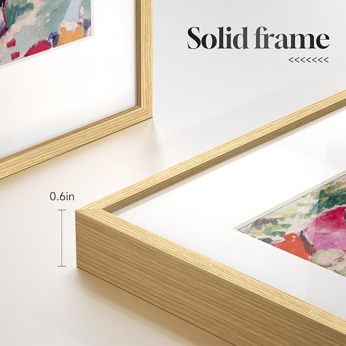 Framed Matisse Wall Art Set of 4, Colorful Abstract Landscape Wall Painting - Image 6