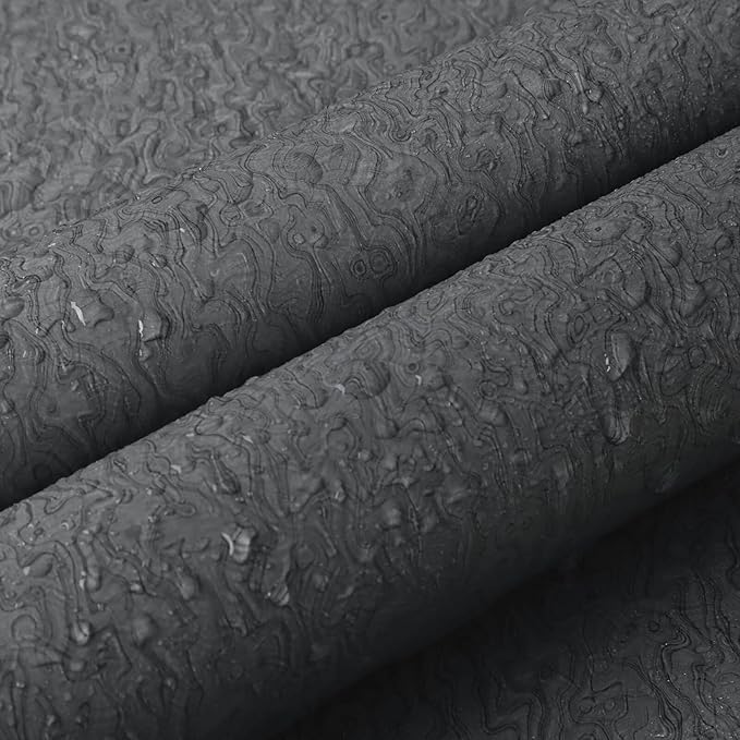 Heroad Grey Peel and Stick Wallpaper Modern Contact Paper Dark Grey and Black - Image 6