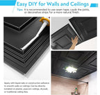 STICKGOO Black Drop Ceiling Tile 2ft x 2ft, Ceiling Panel High-Grade PVC - Image 4
