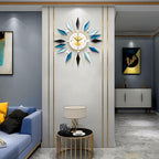 Large Metal Decorative Wall Clocks Silent Non-Ticking, 3D Modern Art Clock Home - Image 2