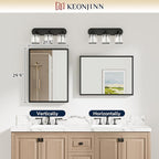 Keonjinn 22 x 30 Inch Black Bathroom Mirrors - Image 5