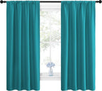 NICETOWN Peacock Blue Blackout Curtains Panels - Image 2