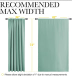 NICETOWN 2 Panels Blackout Curtains, Rod Pocket Window Curtains Room Darkning - Image 4