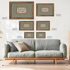 Yermidi Vintage Gold Frame Night Night Love You Wall Art Mid Century Modern - Image 3