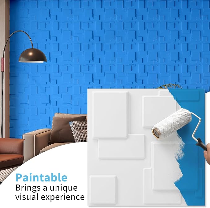 Art3d 100 Pack Decorative 3D Wall Panels, 97 Sq.Feet PVC Interior Wall Décor - Image 3