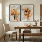 Large Framed Abstract Canvas Wall Art, 2 Piece Modern Prints Paintings Artwork - Image 5