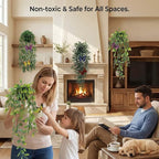 3 Pack Fake Plants with 6 Butterflies - Image 3