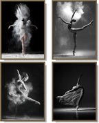 NCYEL Black and white ballet wall art dancer poster beautiful girl bedroom by NCYEL