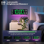 Digital Clock Large Display, Led Big Wall Electric Clocks - Image 3