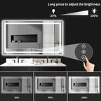 50"x30" LED Bathroom Mirror - Image 4