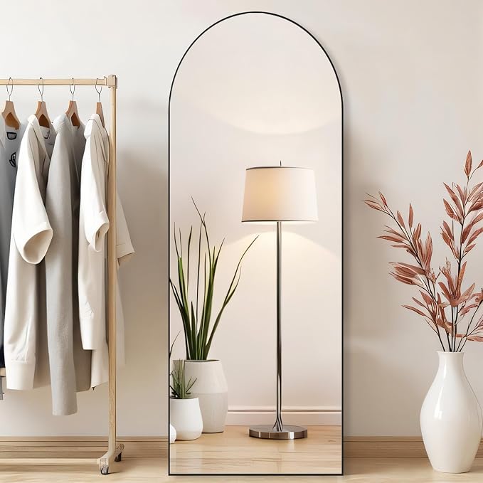 Arched Mirror Full Length, Upgraded 21"x64" Body Wall Mirrors - Image 2