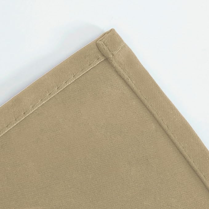 LEMOMO Beige Thermal Blackout Curtains/42 x 72 Inch/Set of 2 Panels Room - Image 6