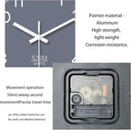 XNM Minimalist Wall Clocks Battery Operated 14 Inch Grey Wall Clock Decorative - Image 8