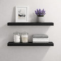 BGMG Wood Floating Shelves for Wall 24 inch, Solid Wood Wall Mount Shelves for by BGMG