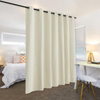 RYB HOME Privacy Room Divider Curtains Wide Blackout Drapes Noise & Odor - Image 3