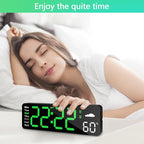 Digital Wall Clock with Remote Control, Large Display Plug in LED Digital Alarm - Image 7